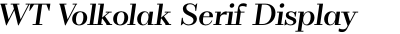 WT Volkolak Serif Display Medium Italic